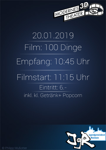 Jugendgemeinderat Flyer Neujahrsempfang 2019 Rückseite