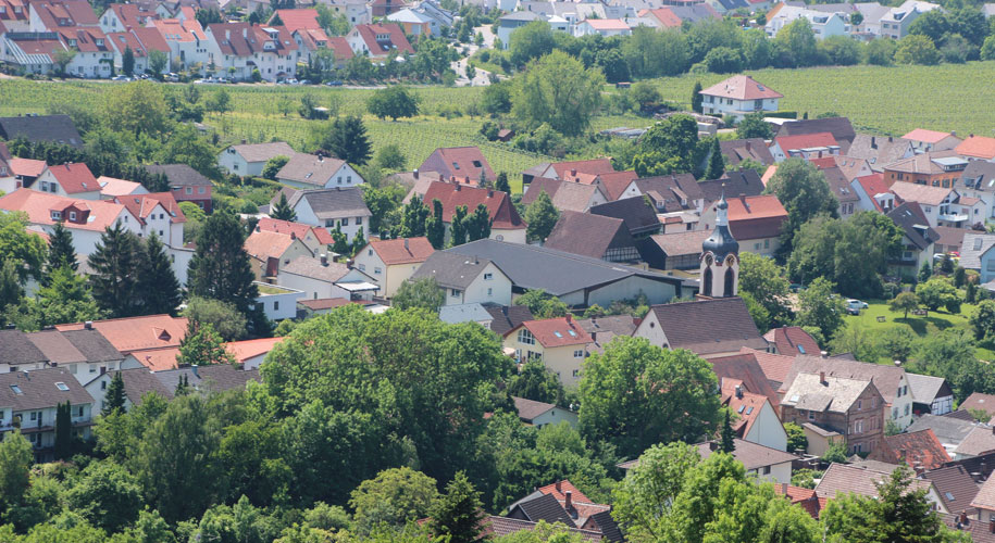 Blick auf Lützelsachsen
