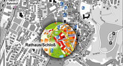 Ausschnitt aus dem Stadtplan