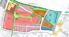 Lageplanausschnitt Westlich Hauptbahnhof