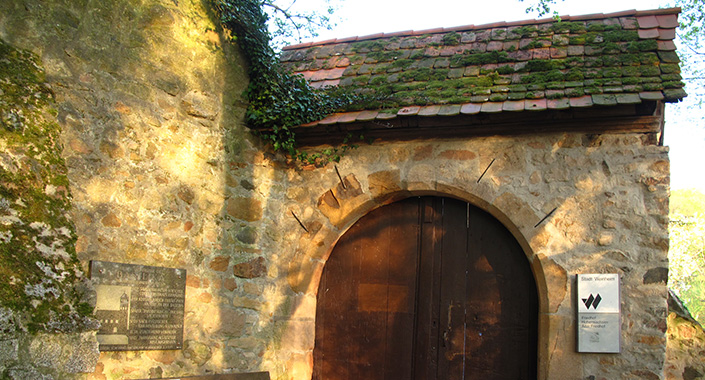 Eingang zum Alten Friedhof in Hohensachsen